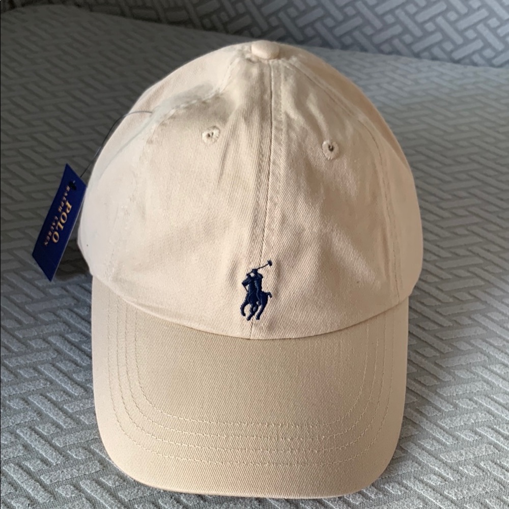 Ralph Lauren Cream Baseball Cap